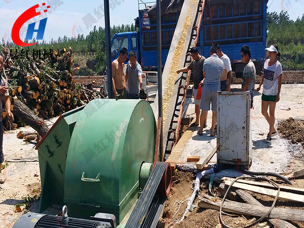 江蘇木屑加工客戶現(xiàn)場